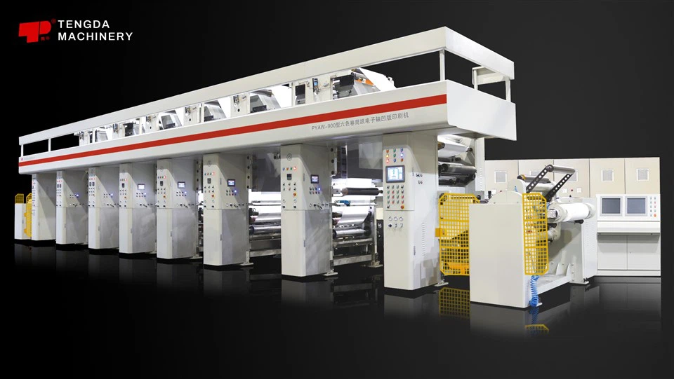 Mașină de imprimat gravură condusă fără ax de hârtie de basculare